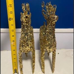 Christmas gold reindeer